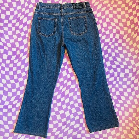 No Excuses vintage 90s Y2K studded flare jeans size juniors 13/14 - Picture 2 of 4